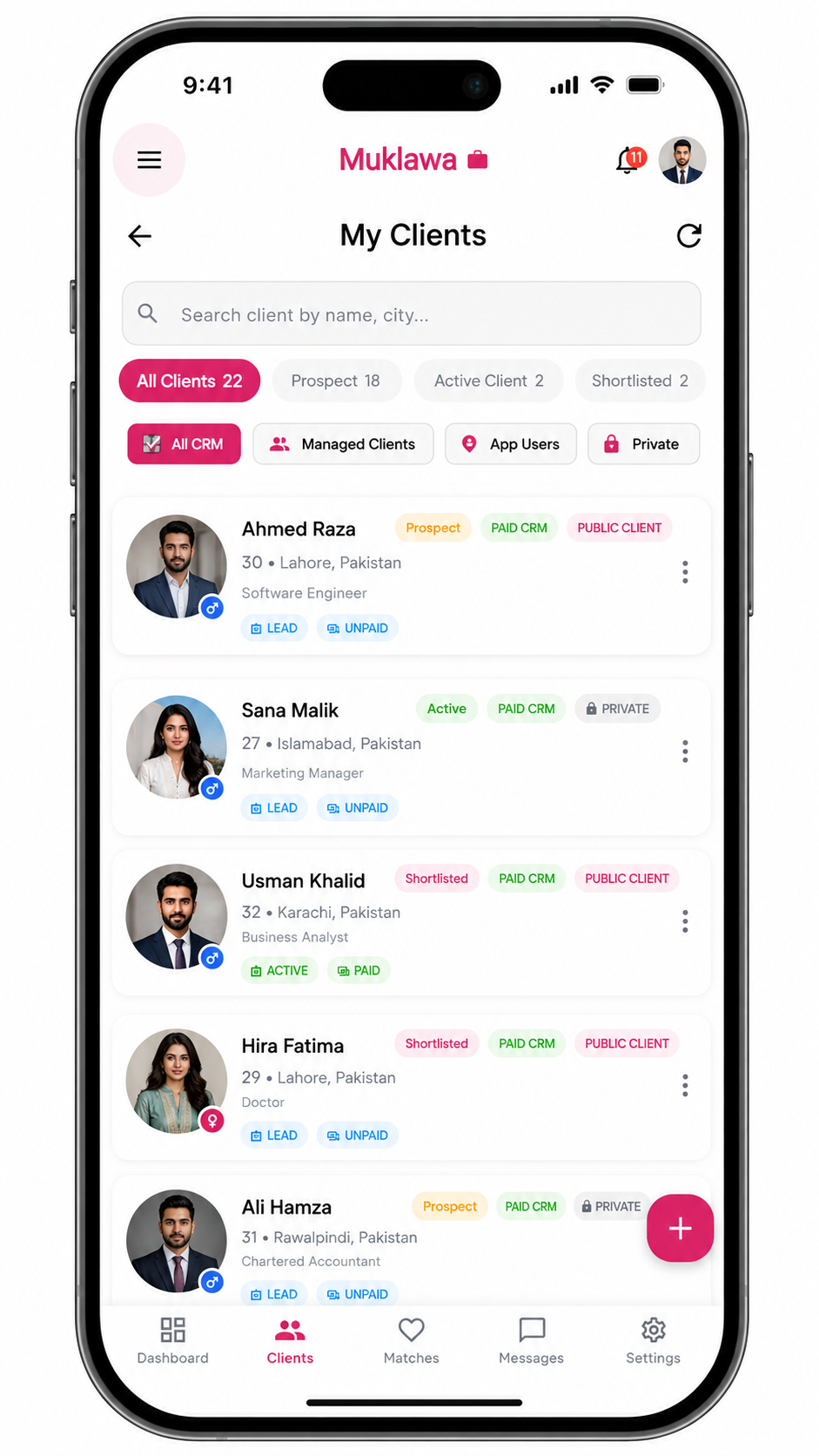 Consultant Clients - Muklawa App