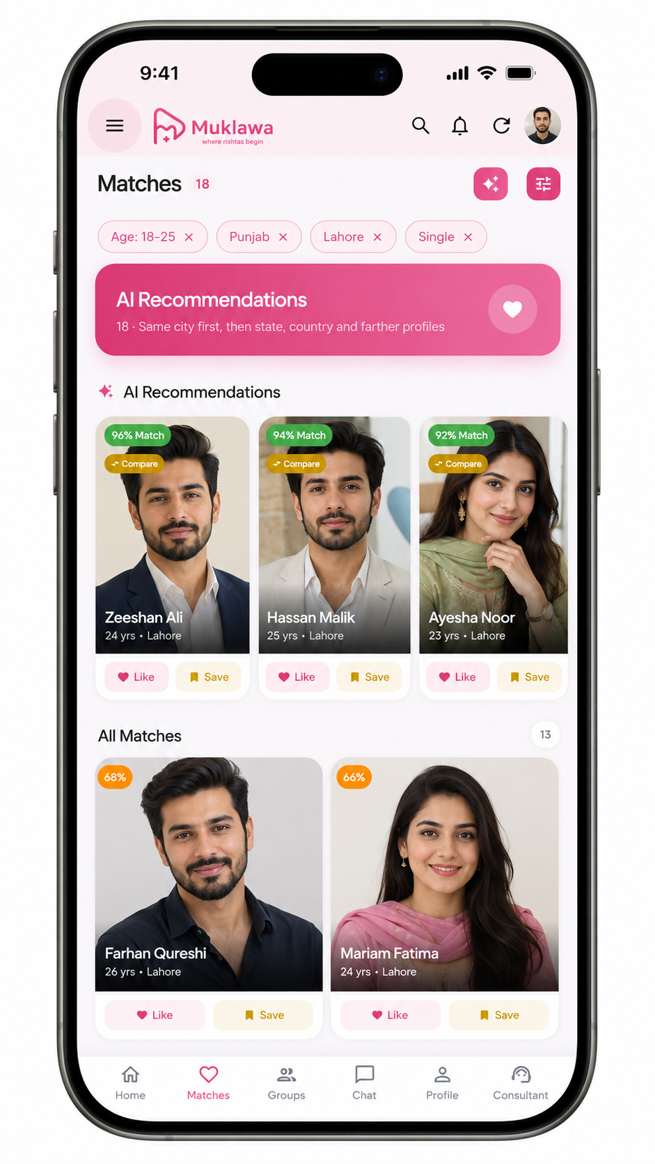 Matching - Muklawa App
